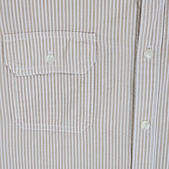 DANIEL CREMIEUX CLASSICS Shirt Mens XL 100% Linen Short Sleeve ButtonUp Pockets - Picture 4 of 10